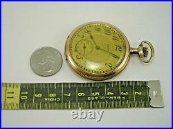 Antique ELGIN 1910 KEYSTONE Gold Filled case Pocket Watch