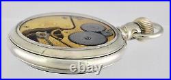 Antique ELGIN Display Back Pocket Watch Size 16 1904 Silverode Case