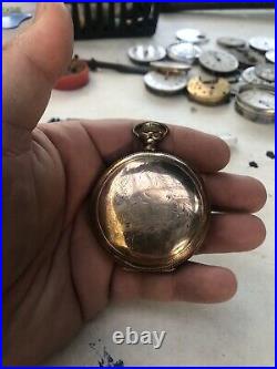 Antique ELGIN OVERLAND Pocket Watch Yr. 1897 Railroad 20year Case Runs