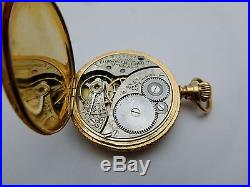 Antique ELGIN Solid 14k Yellow Gold Ladies 1882 Pocket Watch Hunter Case