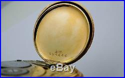 Antique ELGIN Solid 14k Yellow Gold Ladies 1882 Pocket Watch Hunter Case