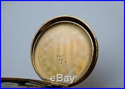 Antique ELGIN Solid 14k Yellow Gold Pocket Watch HUNTER CASE