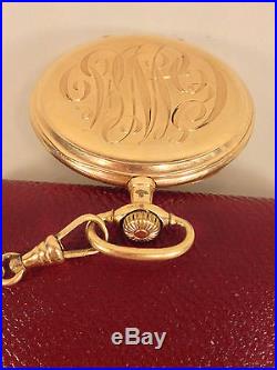 Antique E Howard 17 Jewels Pocket Watch Running Condition 25 Yr Gold Filled Case