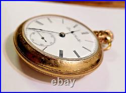 Antique Early 1900's Elgin pocket watch Size 18 Gold filled Case