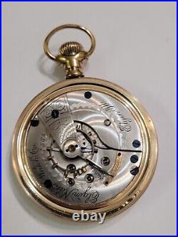 Antique Early 1900's Elgin pocket watch Size 18 Gold filled Case