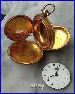 Antique Edward Prior Pocket Watch Case And Dial Without Movement
