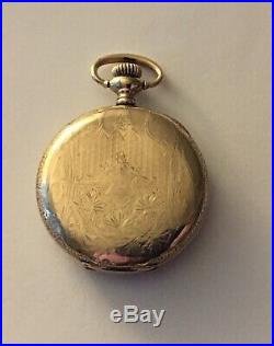 Antique Elgin 0s 7j Pw Ps Gold Filled Hunter Case Pocket Watch