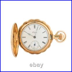 Antique Elgin 14K Multi-Color Gold Hunting Case Pocket Watch