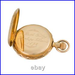 Antique Elgin 14K Multi-Color Gold Hunting Case Pocket Watch