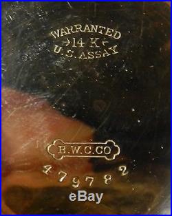 Antique Elgin 14K SOLID GOLD 1886 Full Hunting Case Pocket Watch Hunters
