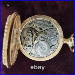 Antique Elgin 14K Solid Gold Ruby Hunter Case Pocket Watch 1907
