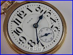 Antique Elgin 16s 21 jewel Father Time Rail Road pocket watch. Elgin RR case