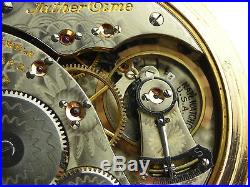 Antique Elgin 16s 21 jewel Father Time Rail Road pocket watch. Original case