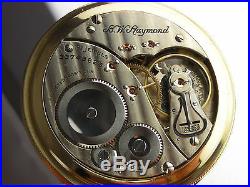 Antique Elgin 16s B. W Raymond 21 jewel Rail Road pocket watch. Neat case. 1933