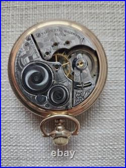 Antique Elgin 17 Jewel Double Roller Pocket Watch Runs B&B Royal Case