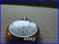 Antique Elgin 17 Jewel Double Roller Pocket Watch Runs B&B Royal Case