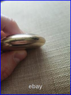 Antique Elgin 17 Jewel Double Roller Pocket Watch Runs B&B Royal Case