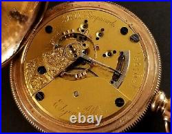 Antique Elgin B. W. Raymond Pocket Watch 15 Jewels 18 Size G. F. Hunter Case
