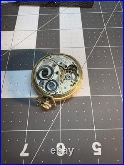 Antique Elgin GF Pocket Watch Working Open Face Illinois Watch case 17 Jewels