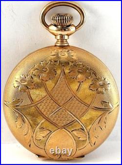 Antique Elgin Gold Filled 6S Model 2 Pocket Watch Fayh's Gold Filled Hunter Case