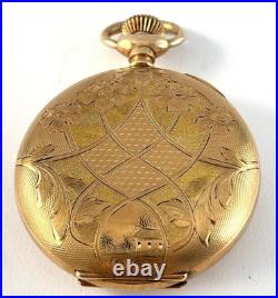 Antique Elgin Gold Filled 6S Model 2 Pocket Watch Fayh's Gold Filled Hunter Case