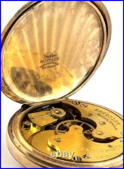 Antique Elgin Gold Filled 6S Model 2 Pocket Watch Fayh's Gold Filled Hunter Case