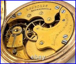 Antique Elgin Gold Filled 6S Model 2 Pocket Watch Fayh's Gold Filled Hunter Case