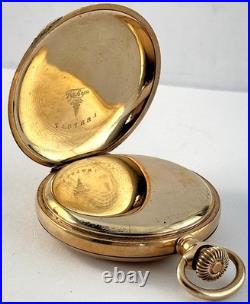 Antique Elgin Gold Filled 6S Model 2 Pocket Watch Fayh's Gold Filled Hunter Case