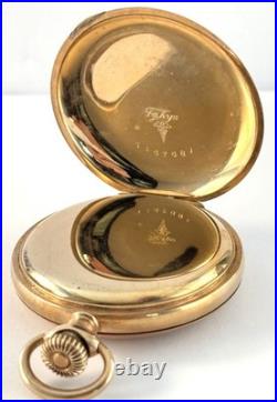 Antique Elgin Gold Filled 6S Model 2 Pocket Watch Fayh's Gold Filled Hunter Case