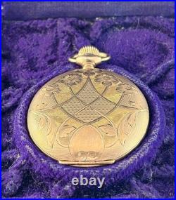 Antique Elgin Gold Filled 6S Model 2 Pocket Watch Fayh's Gold Filled Hunter Case