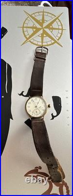 Antique Elgin Gold Filled Engraved Case Trench Watch Parts or Repair