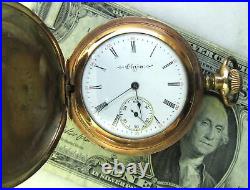 Antique Elgin Gold Filled Hunting Case Pocket Watch C3987