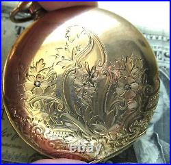 Antique Elgin Gold Filled Hunting Case Pocket Watch C3987