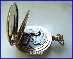 Antique Elgin Gold Filled Hunting Case Pocket Watch C3987