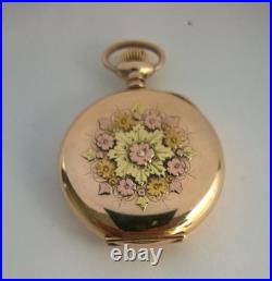 Antique Elgin Grade 109 Pocket Watch 0s 7j Tri or Multi Color Gold Filled Case