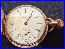 Antique Elgin Grade 3 Model 3 15j 16s Pocket Watch Illinois Hunting Case 1880 El
