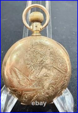 Antique Elgin Grade 3 Model 3 15j 16s Pocket Watch Illinois Hunting Case 1880 El