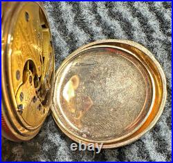 Antique Elgin Grade 3 Model 3 15j 16s Pocket Watch Illinois Hunting Case 1880 El