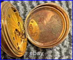 Antique Elgin Grade 3 Model 3 15j 16s Pocket Watch Illinois Hunting Case 1880 El