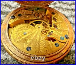 Antique Elgin Grade 3 Model 3 15j 16s Pocket Watch Illinois Hunting Case 1880 El