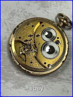 Antique Elgin Illinois pocket watch case Waltham double stock 15 jewels Ramona