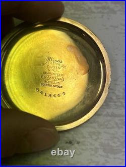 Antique Elgin Illinois pocket watch case Waltham double stock 15 jewels Ramona
