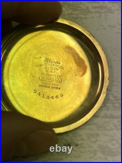 Antique Elgin Illinois pocket watch case Waltham double stock 15 jewels Ramona