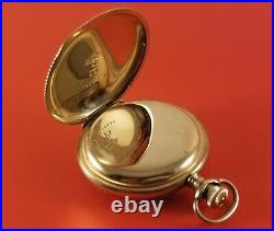 Antique Elgin Ladies Pocket Watch Gold Fill Full Hunter Case S/N 6660499 Ca. 1897