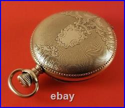 Antique Elgin Ladies Pocket Watch Gold Fill Full Hunter Case S/N 6660499 Ca. 1897