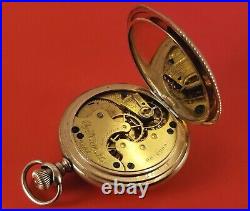 Antique Elgin Ladies Pocket Watch Gold Fill Full Hunter Case S/N 6660499 Ca. 1897
