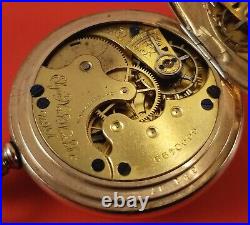 Antique Elgin Ladies Pocket Watch Gold Fill Full Hunter Case S/N 6660499 Ca. 1897