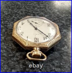 Antique Elgin Model 3 Grade 303 7j Size 12s Octagon Case Pocket Watch JJ406