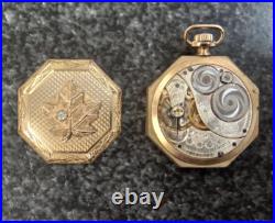 Antique Elgin Model 3 Grade 303 7j Size 12s Octagon Case Pocket Watch JJ406