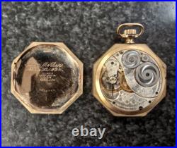 Antique Elgin Model 3 Grade 303 7j Size 12s Octagon Case Pocket Watch JJ406